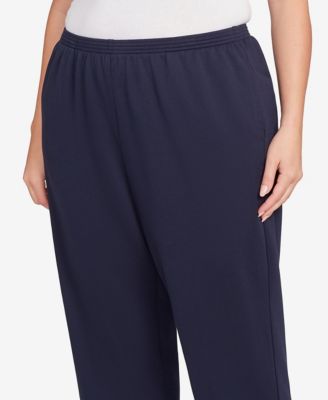 Plus Size Classic French Terry Short Length Pants
