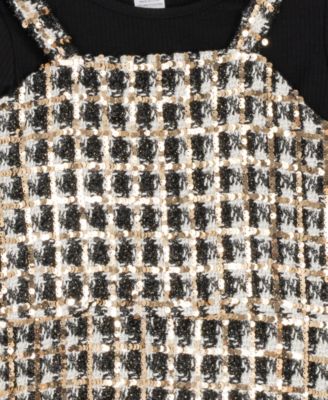 Girls' 7-16 Top and Jumper, 2-Piece Set