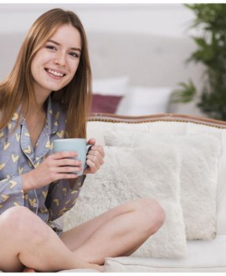 Shaggy Decorative Pillow & Throw Set