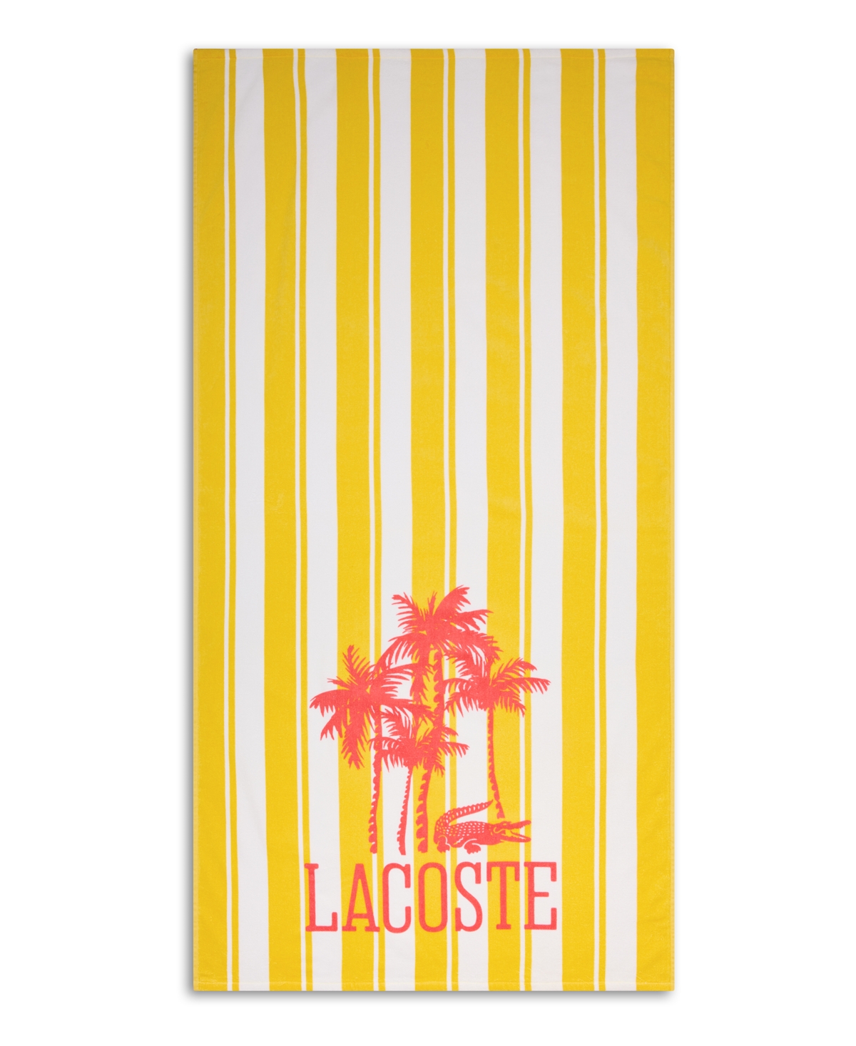 Lacoste Palm Trees Cotton Beach Towel, 36" x 72"