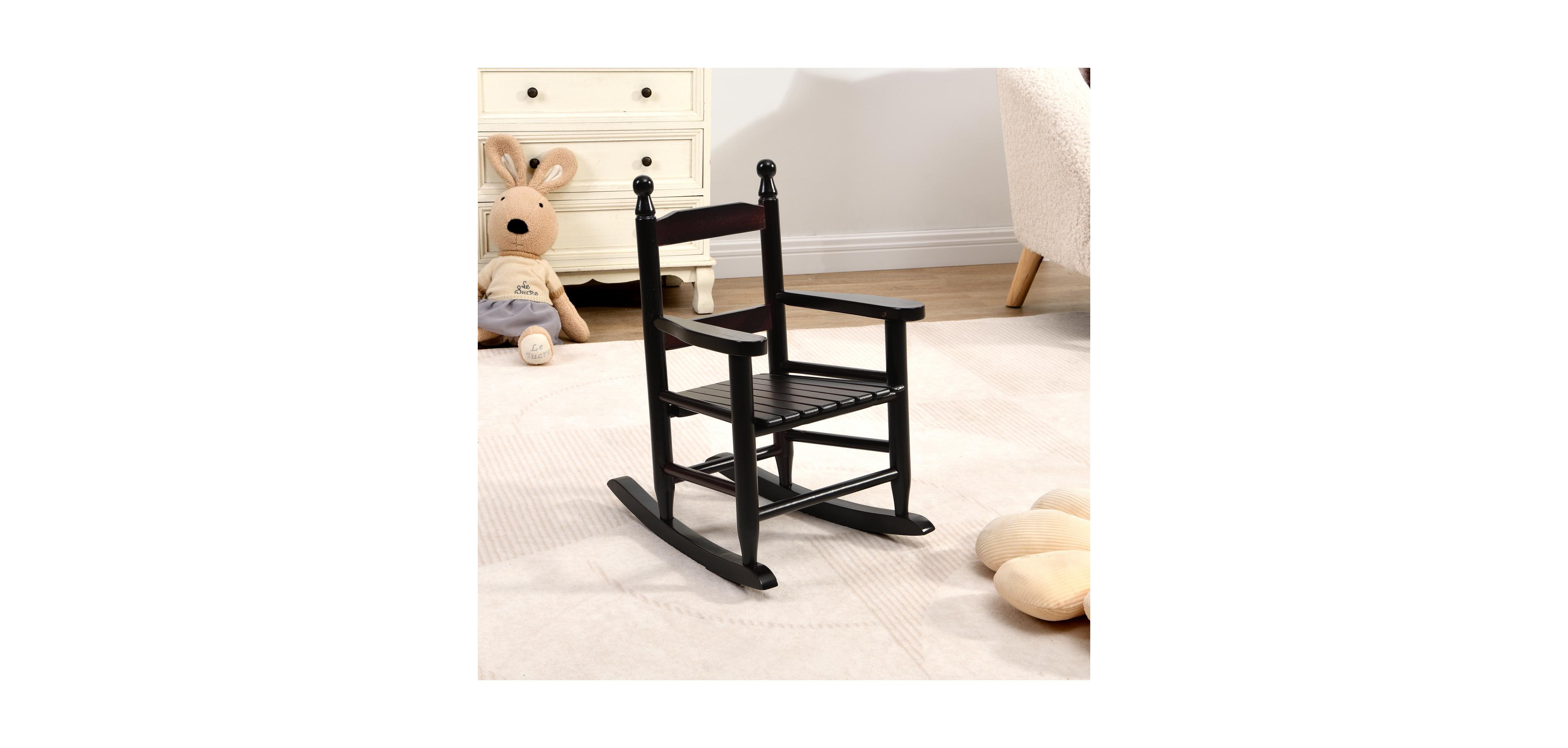 Streamdale Furniture Premium Rocking Oak Chair for Kids (Indoor/Outdoor)
