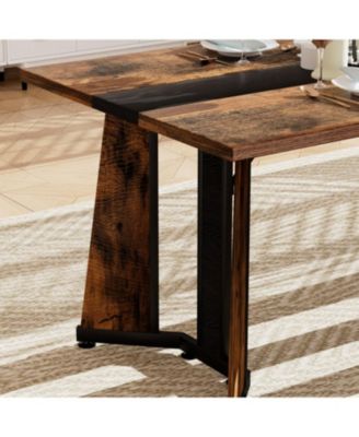 70.9" Rectangular Dining Table - Seats 8 Rustic Brown