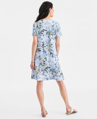Women's Printed Short-Sleeve T-Shirt Dress