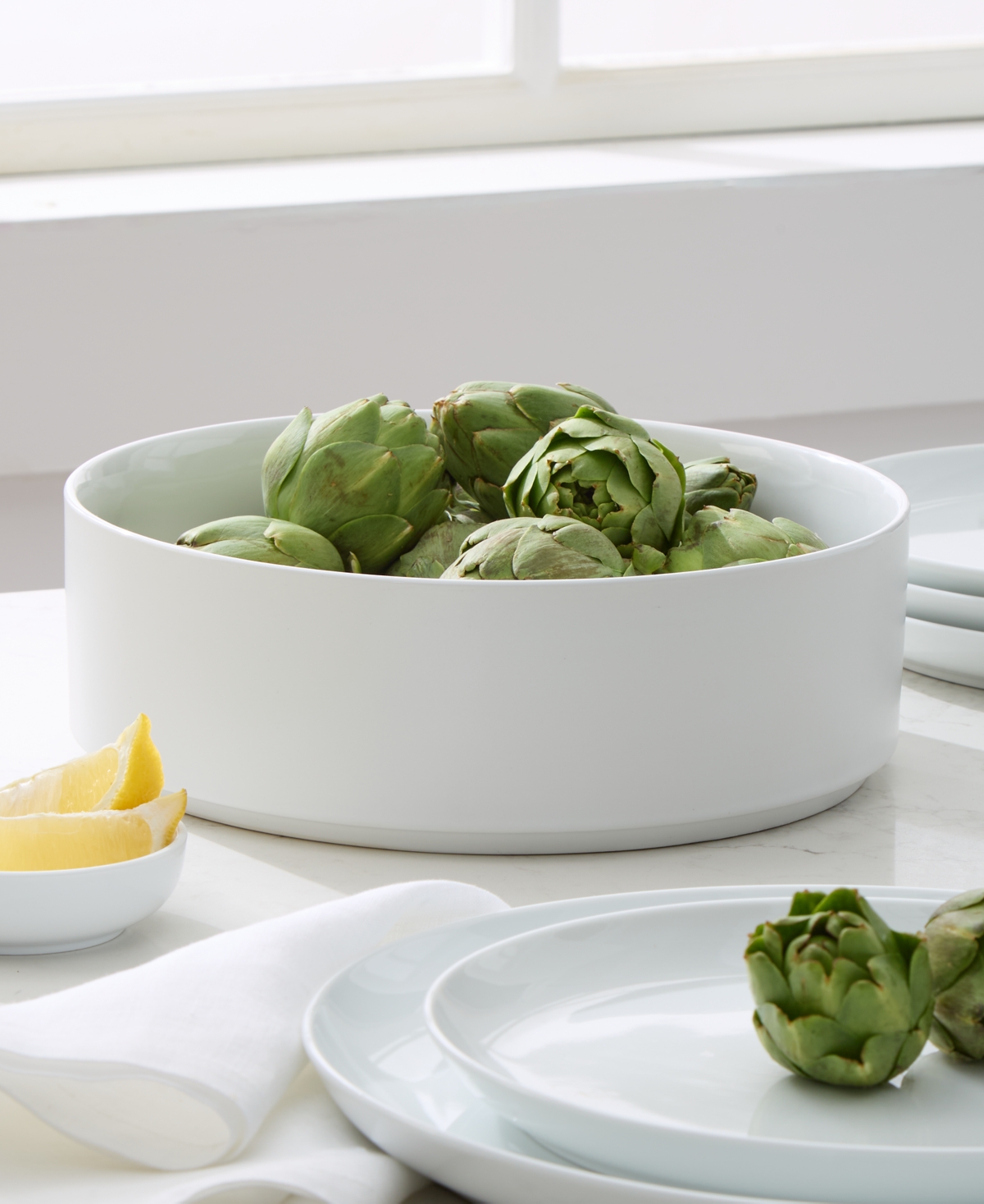 The Cellar Morgan Stackable Ceramic Vegetable Serving Bowl, Macy's Exclusive
