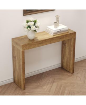 Streamdale Elegant Wood Grain Bar Table w/ Drawers - 50 Inches