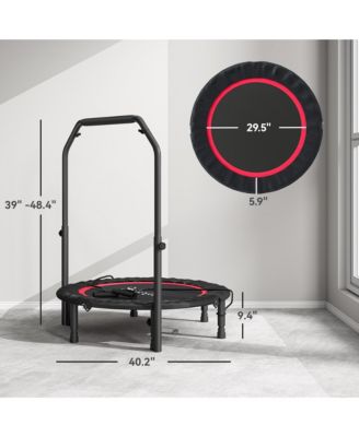 40" Foldable Mini Trampoline, Rebounder Trampoline for Adults