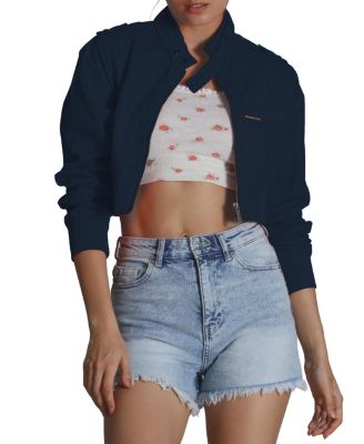 Women's Mini Cropped Racer Jacket