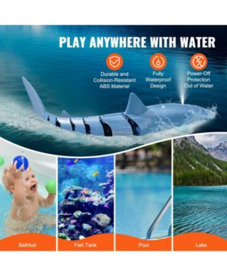 Remote Control Shark Toy with Lights and Water Spray