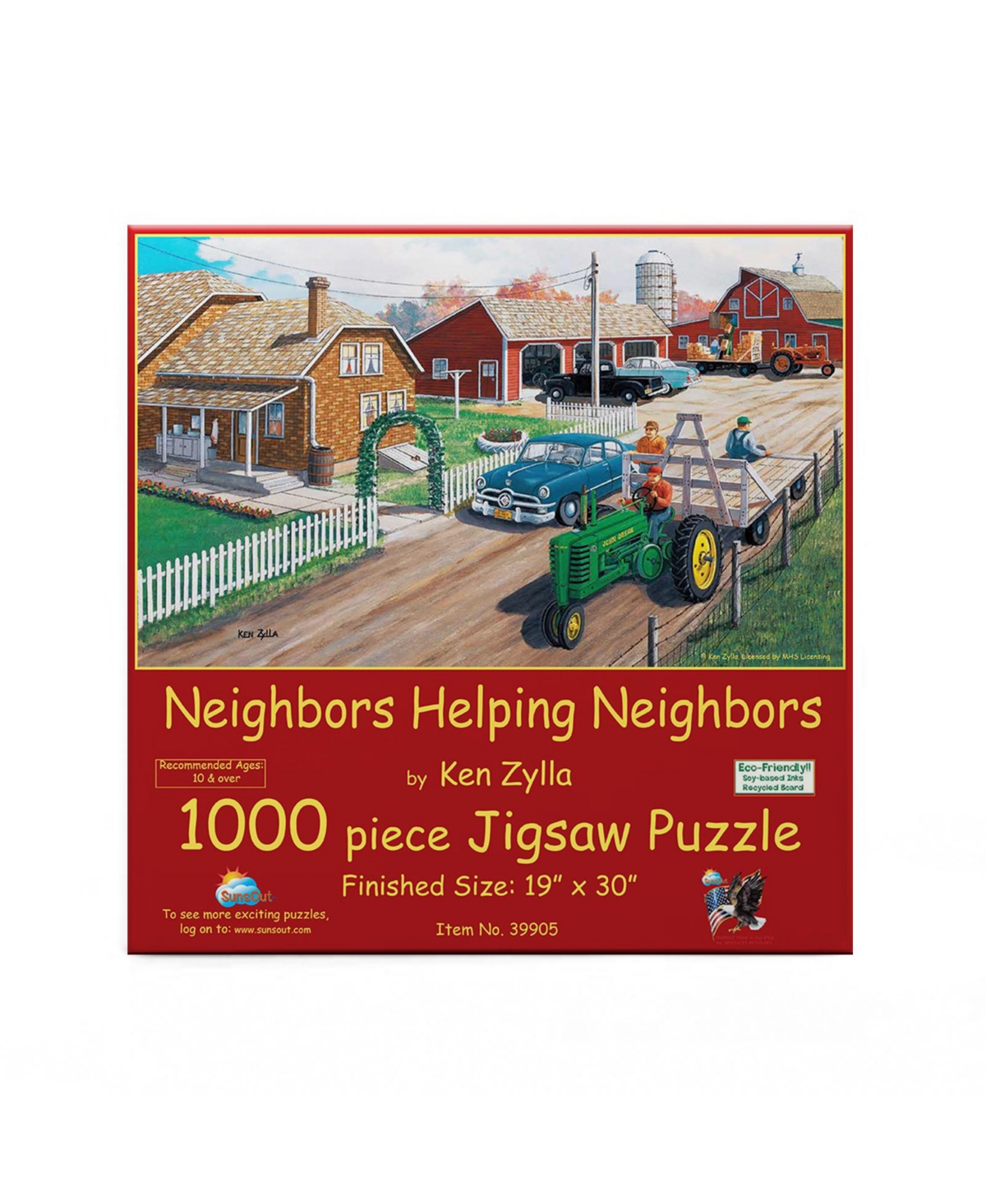 SunsOut Neighbors Helping Neighbors 1000 piece Jigsaw Puzzle for Adults