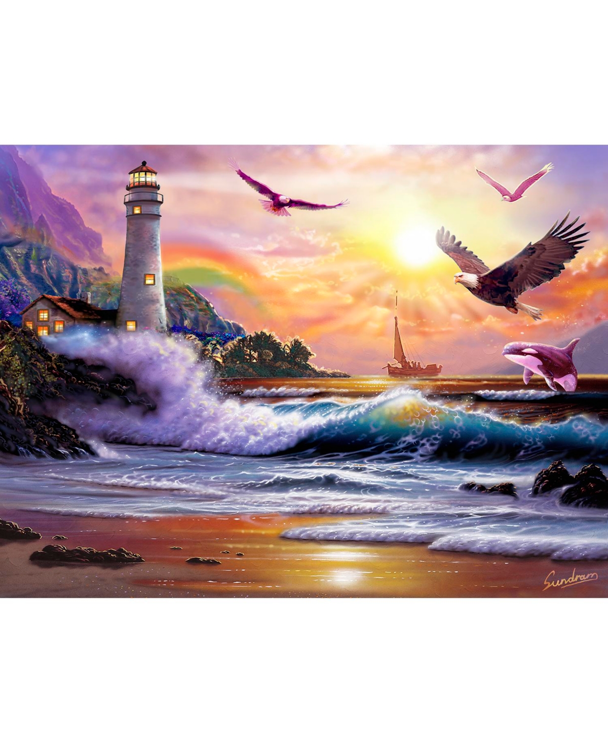 SunsOut Eagle Bay 1000 piece Jigsaw Puzzle for Adults