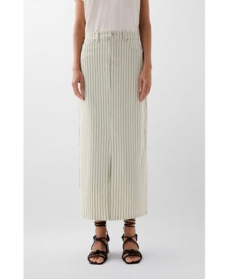 Women's Denim Stripes Skirt