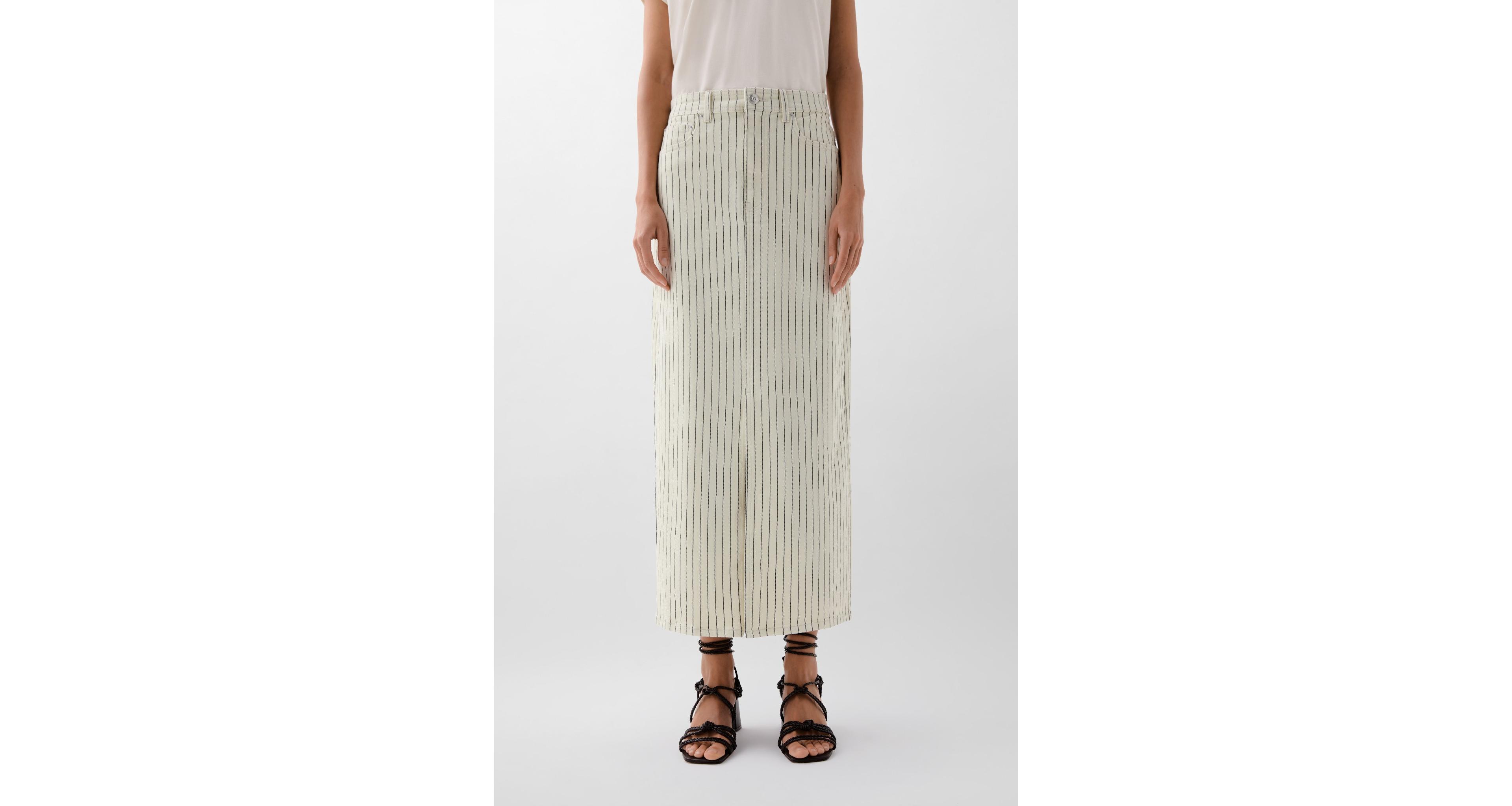 Scalpers Women's Denim Stripes Skirt