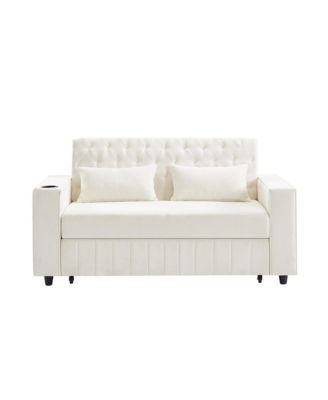 61.4" Pull-Out Sofa Bed Convertible Couch