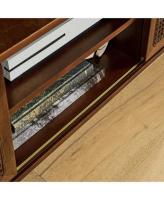 Rattan TV Stand for 75" TVs - Walnut