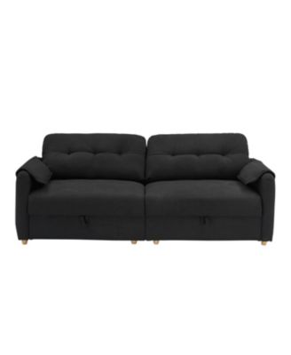 Teddy Cotton Linen Sofa - Black