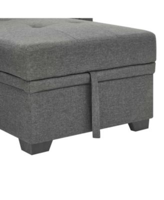 86" Upholstered Pull-Out Sofa Bed