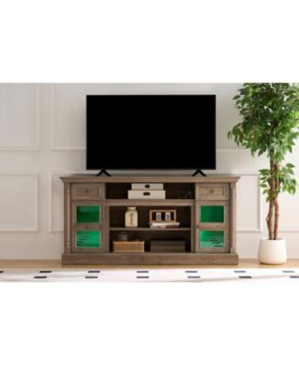 Streamdale Farmhouse Fireplace TV Stand, 70-inch Entertainment Center with LED