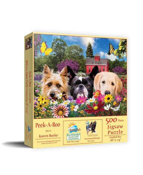 Детский пазл SunsOut Peek-a-Boo Interlocking 500-Piece Jigsaw Puzzle, Ages 8+
