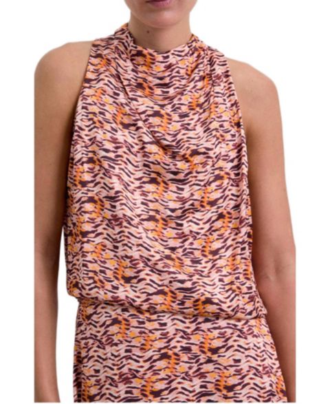 Женский топ Scalpers Cordzeb, цвет: Animalprint