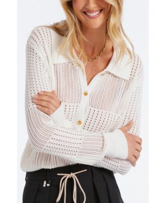 Women's BISHOP + YOUNG Sporty Pointelle Cardigan