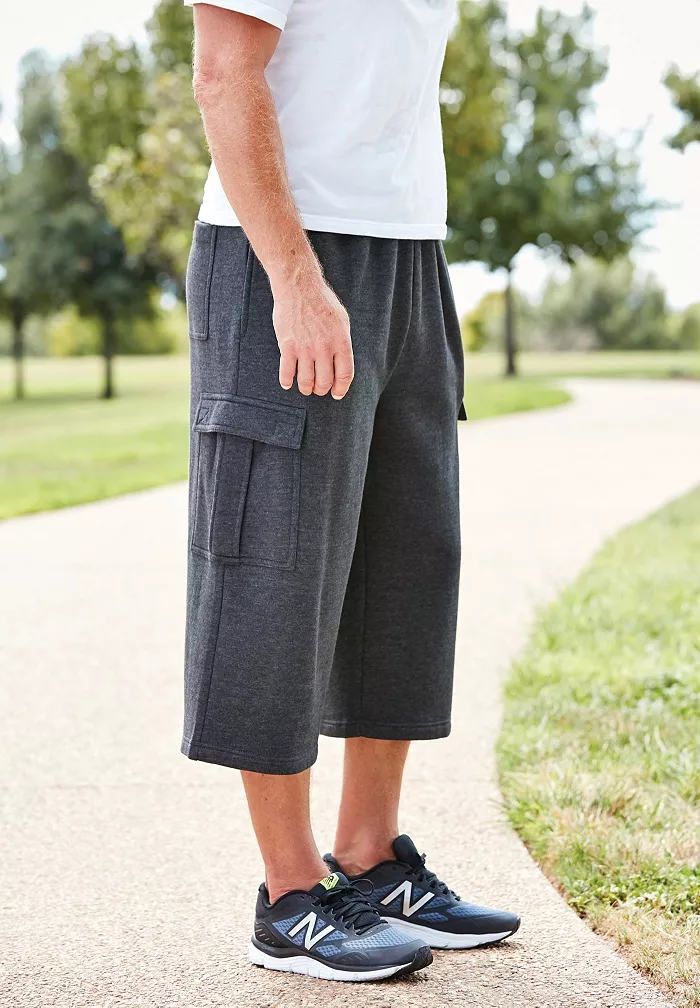 Big & Tall Fleece Judo Shorts - thumbnail 6