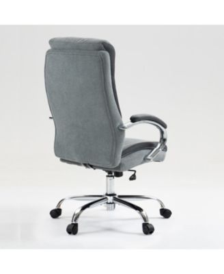 Big & Tall Linen Adjustable Height Office Chair