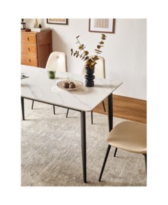 Porcelain Tabletop Dining Table, 55" Rectangular