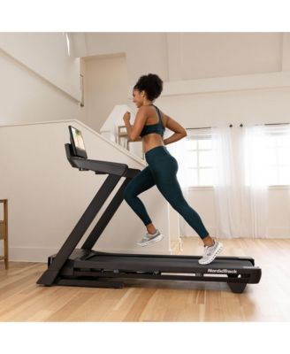 T Series 16 is a premium smart treadmill with a 16" tilting HD touchscreen