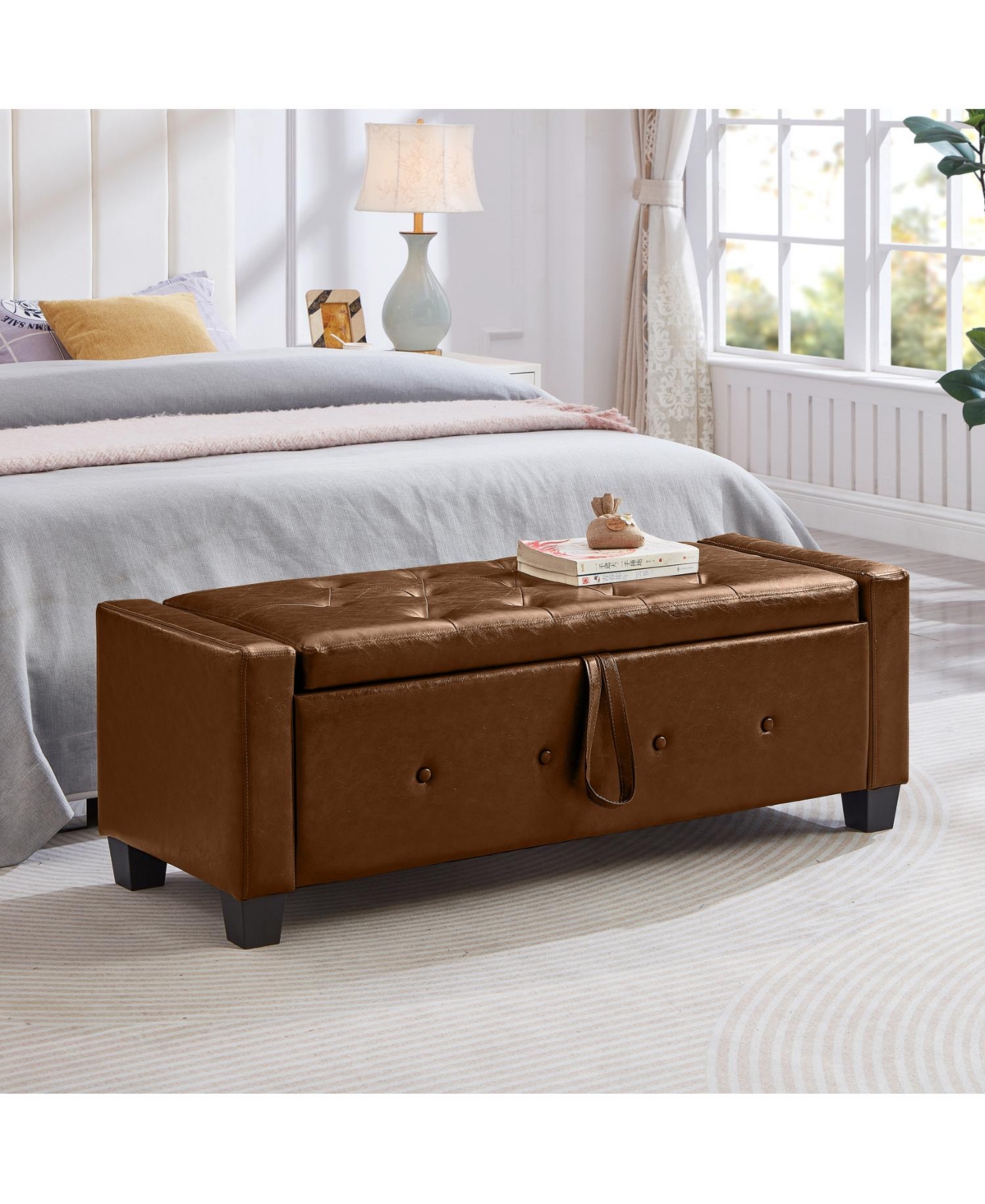 Streamdale Furniture Streamdale 48" Storage Ottoman Bench