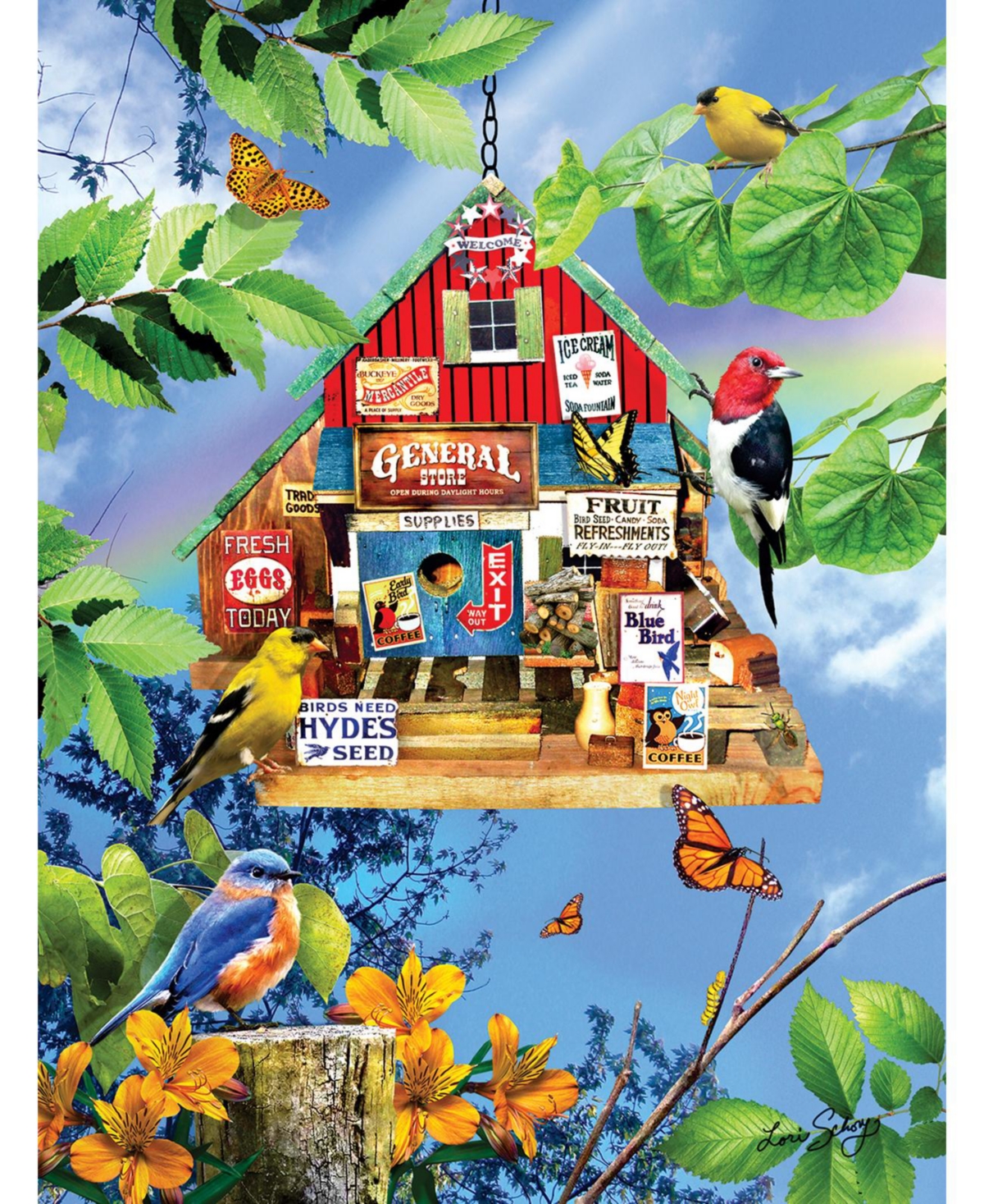 SunsOut Buckeye Mercantile 500 piece Jigsaw Puzzle for Adults