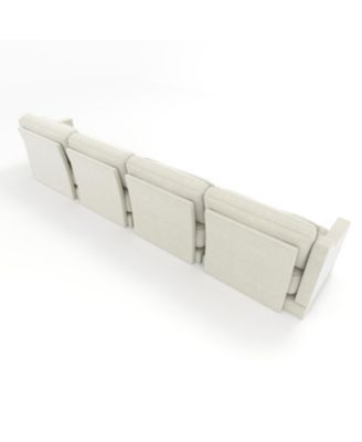 Solid Wood Chenille Lumbar Pillow Sofa