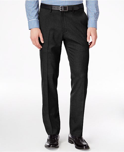 Kenneth Cole Reaction Men's Slim-Fit Stretch Dress Pants, Created for ...