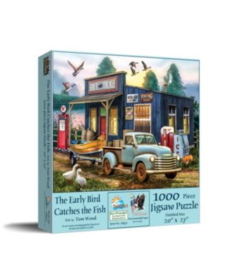 The Early Bird Catchs the Fish 1000 piece Jigsaw Puzzle for Adults