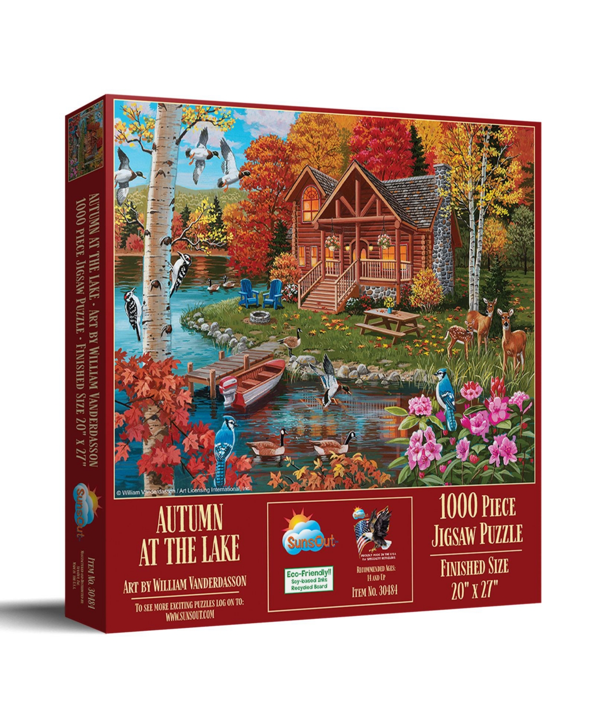 SunsOut Autumn at the Lake 1000 piece Jigsaw Puzzle for Adults