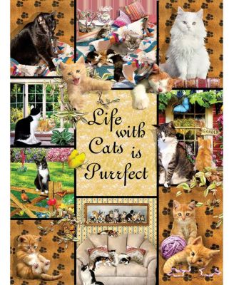 Cats Make Life Purr-fect 1000 piece Jigsaw Puzzle for Adults