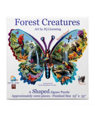 Forest Creatures 1000 piece Jigsaw Puzzle for Adults Special Shape
