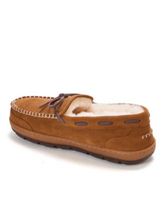 Men's Forster Genuine Shearling Moccasin Slippers