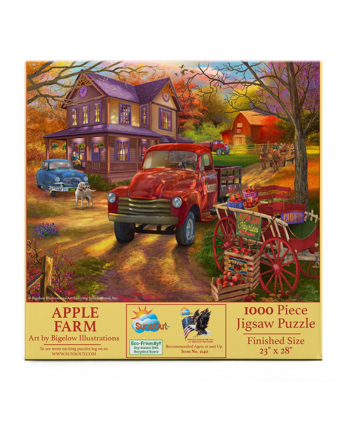 SunsOut Apple Farm 1000 piece Jigsaw Puzzle for Adults