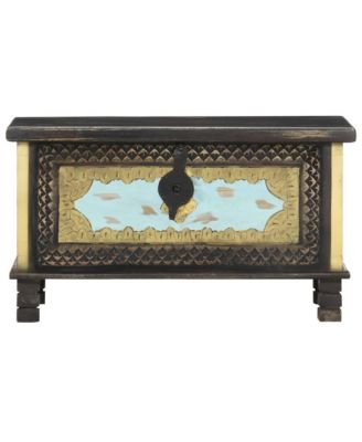 31.5&amp;#x22;x15.7&amp;#x22;x17.7&amp;#x22; Solid Mango Wood Storage Chest