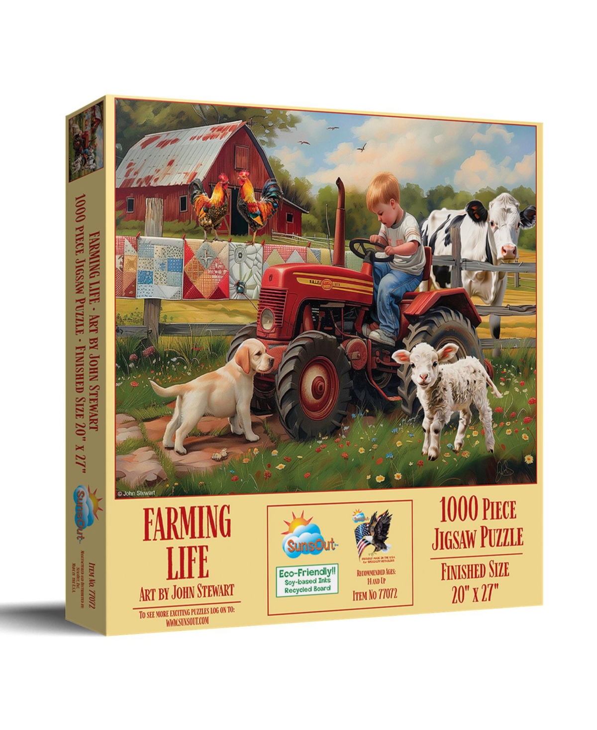 SunsOut Farming Life 1000 piece Jigsaw Puzzle for Adults