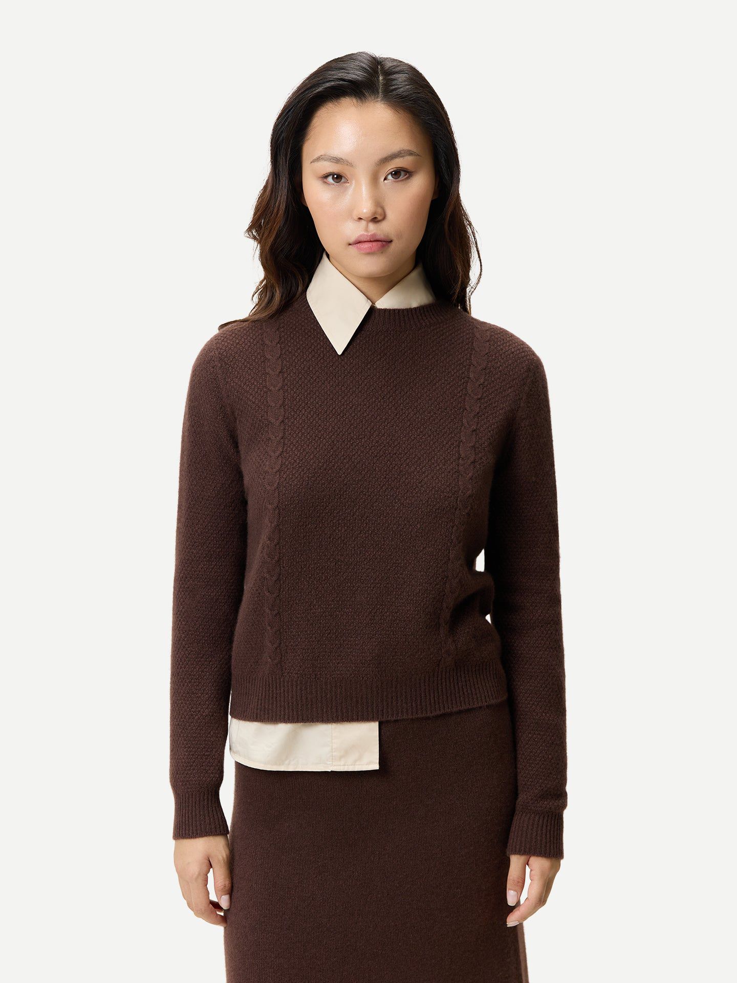 Женский свитер Gobi Cashmere Cropped Crewneck Cashmere — фото 1