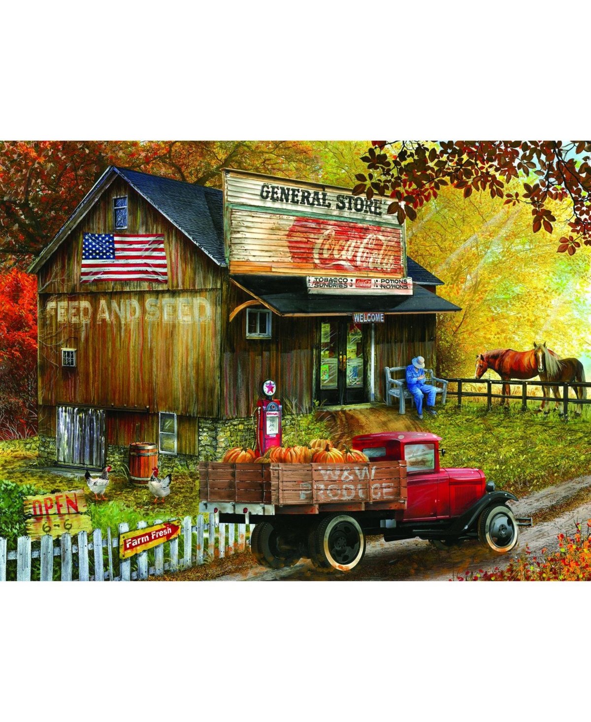 SunsOut Feed and Seed General Store 1000 piece Jigsaw Puzzle for Adults