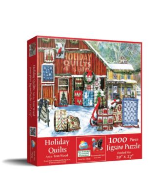 Holiday Quilts 1000 piece Jigsaw Puzzle for Adults  Christmas