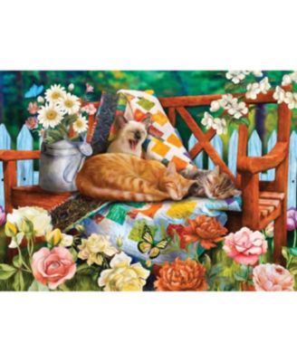 Garden Cats 1000 piece Jigsaw Puzzle for Adults