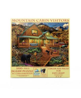 Mountain Cabin Visitors 1000 piece Jigsaw Puzzle for Adults Large Pieces