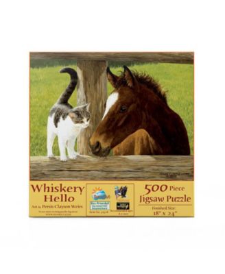 A Whiskery Hello 500 piece Jigsaw Puzzle for Adults