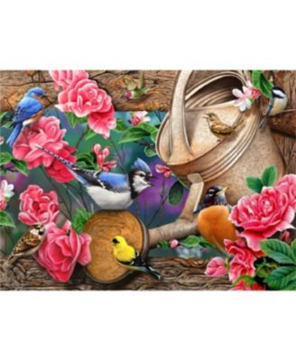 Watering Can Birds 1000 piece Jigsaw Puzzle for Adults