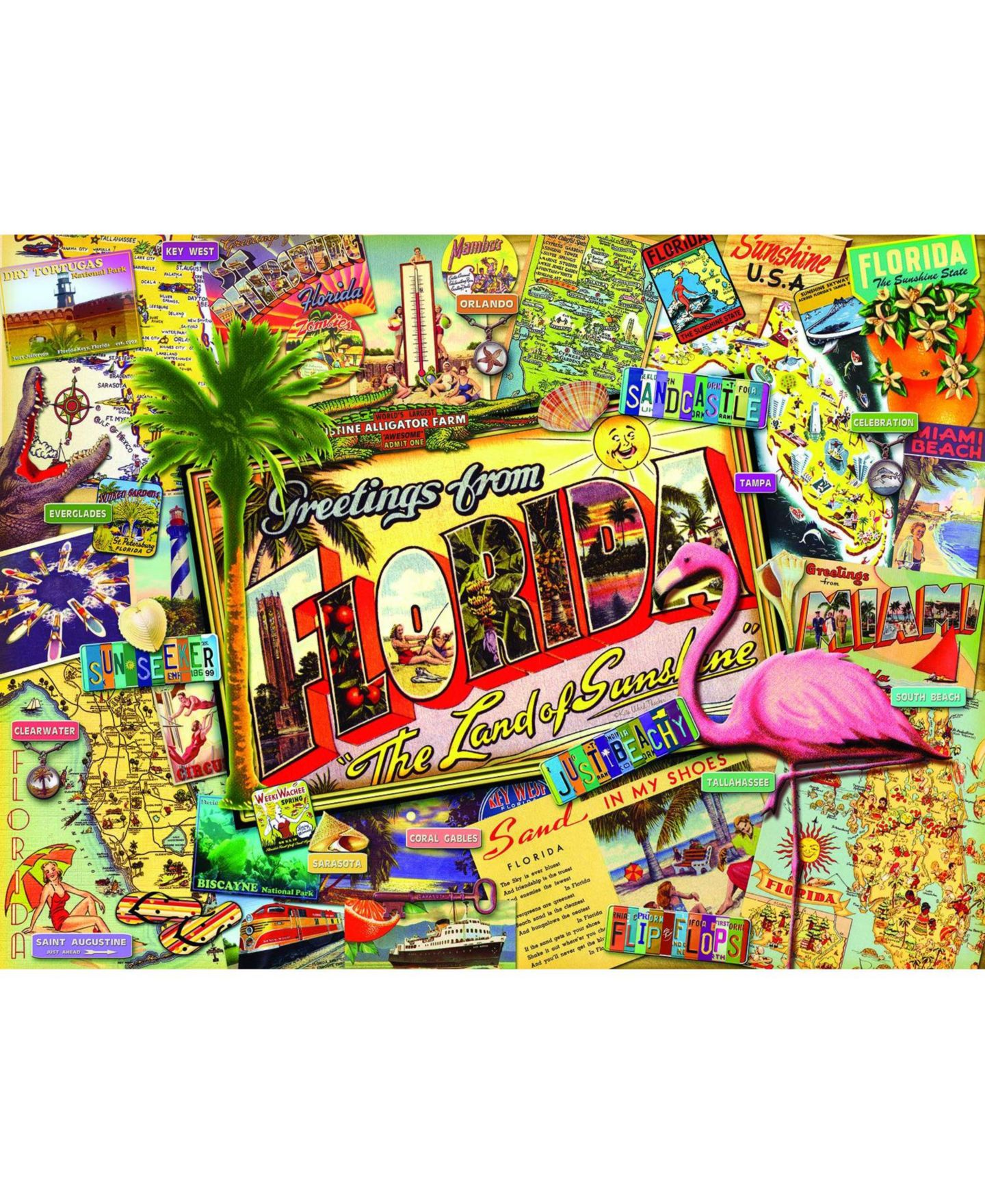 Детский пазл SunsOut Florida 1000-Piece Jigsaw Puzzle, от 15 лет — фото 3