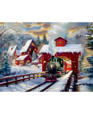 Winter Creek Bridge 1000 piece Jigsaw Puzzle for Adults Christmas