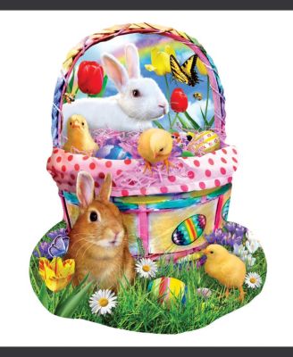 Bunny's Easter Basket 1000 piece Jigsaw Puzzle for Adults Special Shape Easter